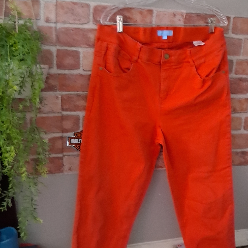 Women's Orange Jeans